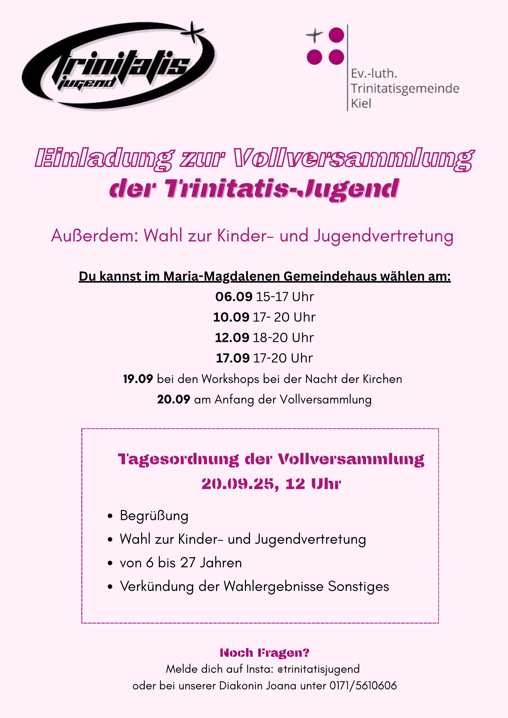 Du betrachtest gerade Vollversammlung der Trinitatis-Jugend |