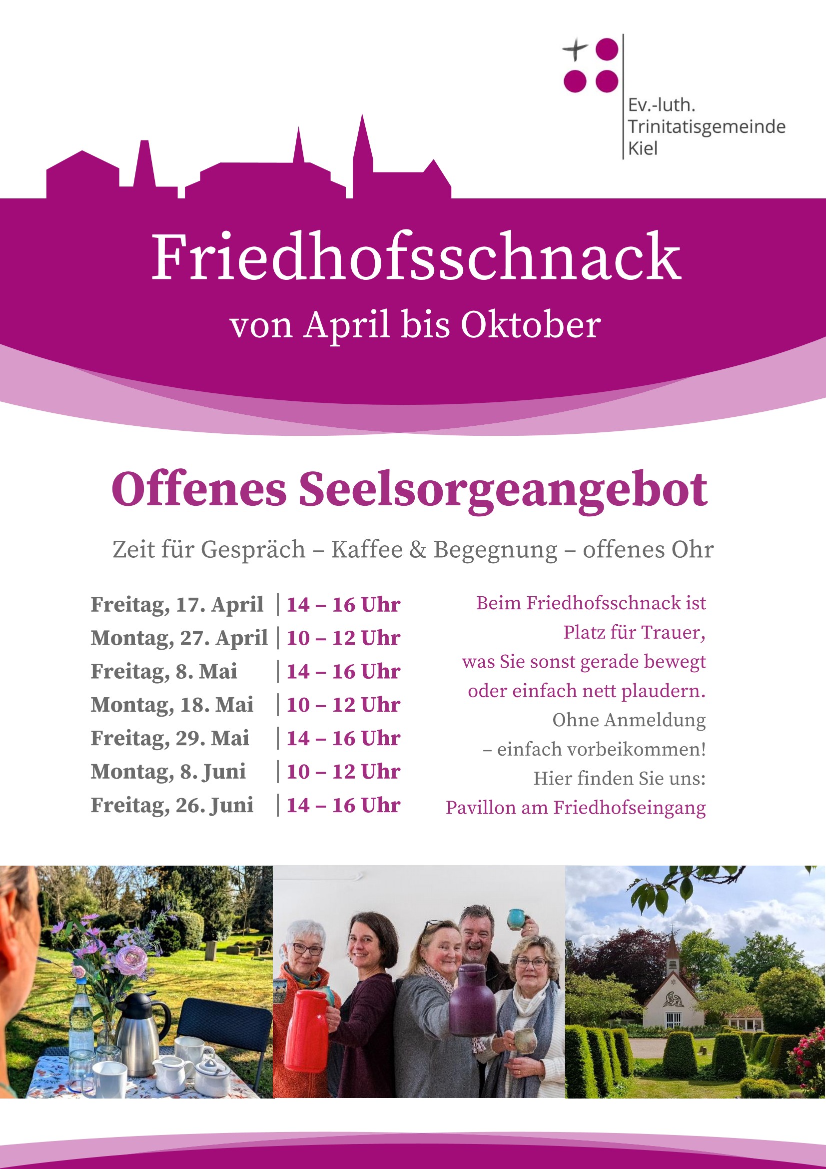 Mehr über den Artikel erfahren Friedhofsschnack geht wieder los