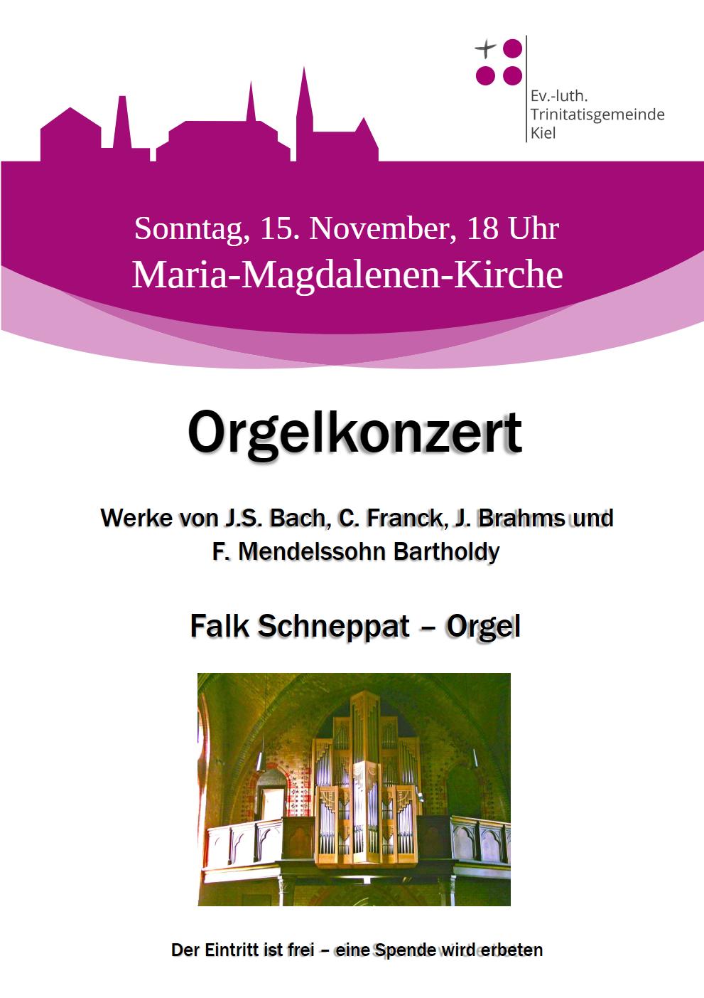 Du betrachtest gerade Orgelkonzert am Volkstrauertag | Maria-Magdalenen-Kirche | 15.11. 18 Uhr | Eintritt frei